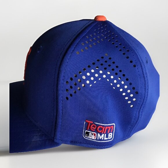 OC Sports Team MLB Men's Strapback Hat Blue OSFM New York Mets Embroidered - Picture 3 of 6